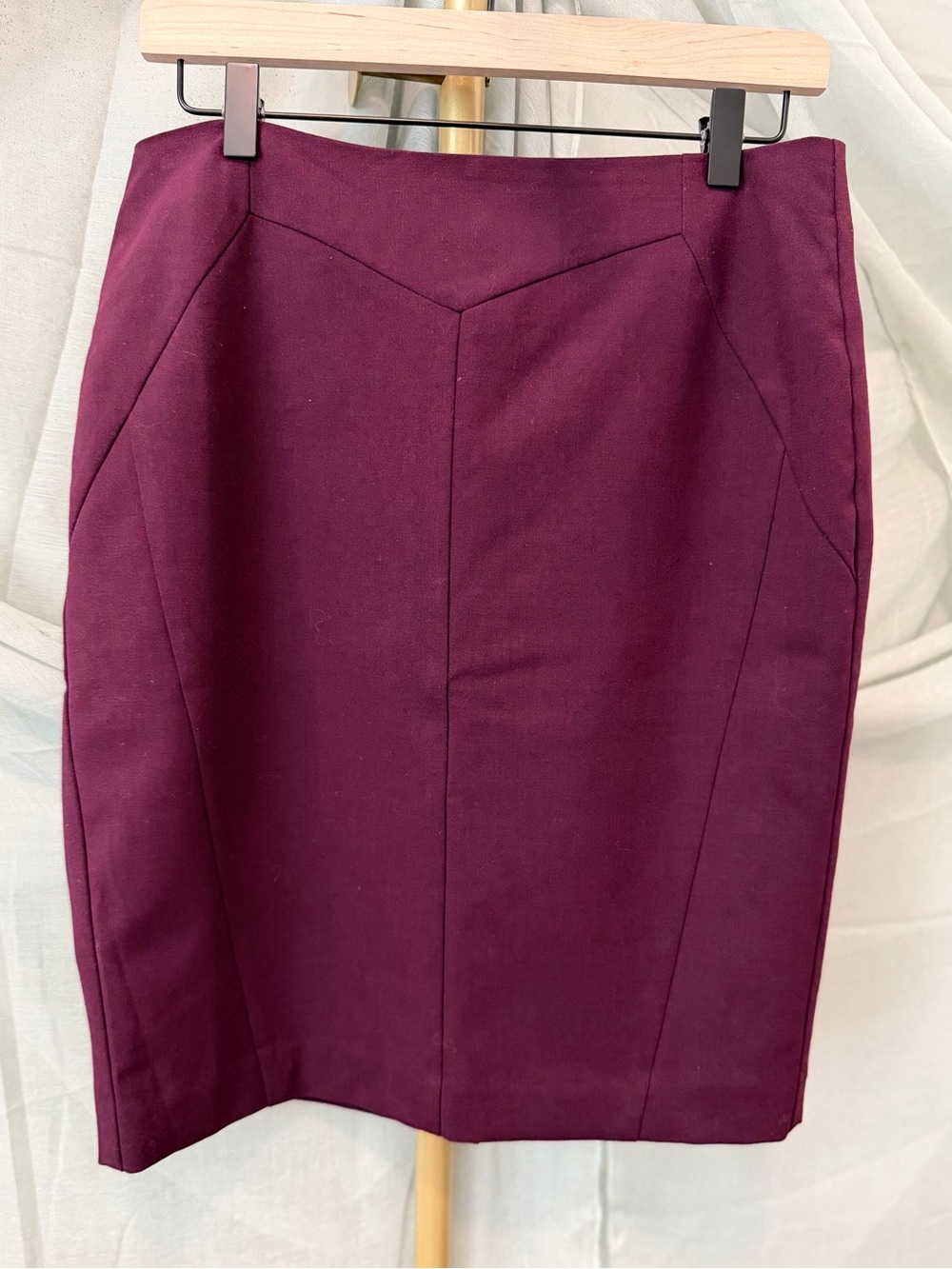 Worthington Deep Purple Pencil Skirt